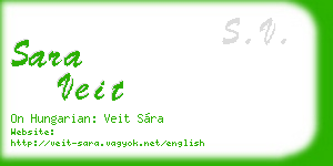sara veit business card
